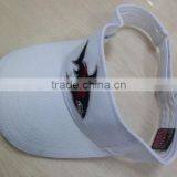 White 100% Cotton Sun Visor Cap and Hat With Cheaper Sample Fee thumbnail-1