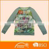 Nice Kid Swearshirts Floral Printing Girls O Neck Hoodies thumbnail-1