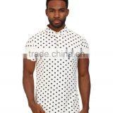 Latest Design Mens Short Sleeve Custom Dot Funny Polo Shirt thumbnail-1
