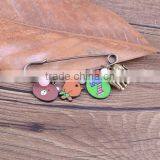 Custom Logo Animal Acrylic Charms Brooch Cute Design Charms Safety Pins for Children Garment thumbnail-1