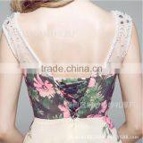 MGOO Popular Stock Women Floral Maxi Evening Dress Sleeveless Sheer Prom Women Fashion Party Dresses Longo 1505 thumbnail-6