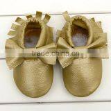 Fashion Newest Baby Shoes Knot Bow Toddler Shoes Nice Forest Green Baby Moccasins thumbnail-2