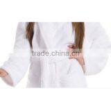 Unisex White Polar Fleece Robes thumbnail-3