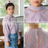 S17594A 2017 New Autumn Children's Cotton Blouses Kids Striped Tops thumbnail-5