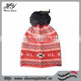 Best Selling Winter Pom Pom Knitted Hats Beanie thumbnail-4