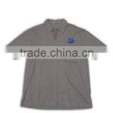 100% Cotton Design China Made Logo Printing Grey Mens Casual Shirt Design thumbnail-4