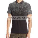 Cheap Men's Trendy Dotted Gradient Discharging Printed Short Sleeve Polo Shirts With Zipper Pocket MP6986 thumbnail-2