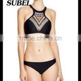 Fashion Sexy Bikini Swimsuit Female Waist Floral Bikini Explosion Models thumbnail-1