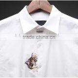 Design Cat Embroidered Men Oxford Casual Shirt, Young Couple Shirt thumbnail-2