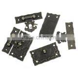 Antique Bronze Pattern Carved Jewelry Box Hasp Latch Lock Decorative Hasp thumbnail-2