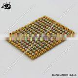 Hot Fix Rhinestone Metal Mesh 3MM Crystal AB Gunmetal Base thumbnail-1
