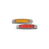 IP66 Oval LED Truck Side Marker Light 12PCS , Red or Amber DC 12V - DC 24V thumbnail-1