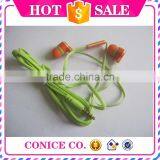 2015 Wholesale Silicone Plastic Plug in Ear Earbuds Stereo Handsfree Wired Microphone Earphones thumbnail-1