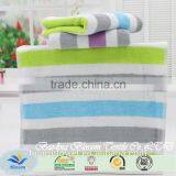 High Quality Striped Yarn Dyed Breathable Compressed Bamboo Fabric Face Towel thumbnail-3