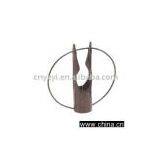 Carbonized Japanese Ikebana Bamboo Flower Vase thumbnail-1