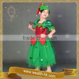 Santa Helper Fancy Girls Christmas ELF Dress