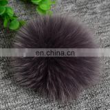 Wholesale hand made fox fur pom pom/pompon/ball/bobble for decoration