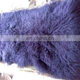 Factory Wholesale Long Hair Tanned Real Mongolian Tibetan Lamb Fur Plate thumbnail-4