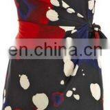2016 Lepoard Print Silk Fabric Tailored Shape Cocktail Dresses With Silk Fabric for Summer and Autumn thumbnail-1
