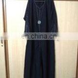 Plain Cheap Wholesale Abaya's With Lace - Latest Abaya's Pakistan Manufacturer Muslim Dress New Ladies Dress Modern Abaya Dress thumbnail-1