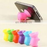 cute pig silicone holder/ Mobile Phone Sucker Stand