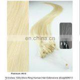 Hot Sale Factory Cheap Price High Quality 100% Human Remy Micro Ring Hair Extensions thumbnail-1