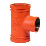 Ductile Iron Pipe Fittings Threaded Reducing Tee