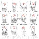 12signs Necklace for Women Cartoon Aquarius Pisces Pendant Gift Clavicular Chain Gold Silver Ethnic Bohemian Choker Necklace thumbnail-3