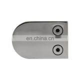 304 Stainless Steel D Shape Square Wall Mounted Glass Clamp Clip Bracket Holder on Tempered or Laminated Glass thumbnail-5