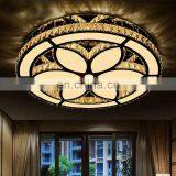 3 Color Change Modern LED Ceiling Light Crystal Round Flower Shape Ceiling Lamps thumbnail-3
