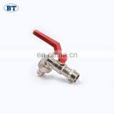 BT2003 Top Sale Brass Forged Bibcock Tap Valve With Red Handle thumbnail-2
