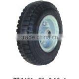 High Quality Pneumatic Rubber Wheel 10x3.50-4 With Red Rim 6202RZ Bearing thumbnail-5