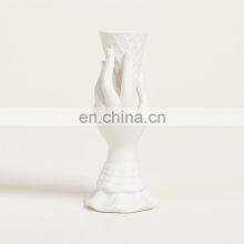 Ceramic Ice Cream Hand Flower White Office Table Decoration Nordic Ikebana Vase thumbnail-5