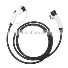 EVSE 16Amp SAE J1772 to IEC 62196 ev Charging Cable Type1 to Type2 Connector With 5 Meters