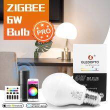 Zigbee 3.0 RGB CCT 6W Smart E27 Bulb A60 Remote APP Voice Control 2200-6500K CCT thumbnail-2