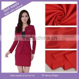wholesale 320G cheap high quality TR twill serge suit uniform fabric for business suit in stock