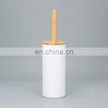 6 Bathroom Set Soap Dispenser Tumbler Toothbrush Holder Soap Dish Toilet Brush Plastic Bamboo Bathroom Accessories thumbnail-3