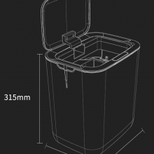 The New Cross-border Intelligent Trash Can is Fully Automatic Inductive Open Lid UV Blue Light （Wechat:13510231336） thumbnail-2