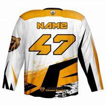 Sublimated 100% Superior Polyester Ice Hockey Jersey From Best Factory thumbnail-2