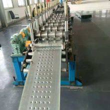 Contruction Material Perforated Steel Aluminum Scaffold Platform Board Roll Forming Machine Walk Platform Roll Former Equipment thumbnail-2