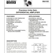 INA105KU/2K5 SOIC-8 Operational Amplifier TI Original Stock thumbnail-5