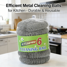 ECO Friendly Plastic Fiber Colorful Mesh Kitchen Cleaning Ball thumbnail-4