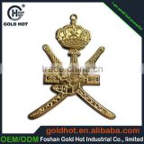 Zinc Alloy Bronze Color Character Projected Name Plate Trademark Label Sticker for Souvenir thumbnail-1