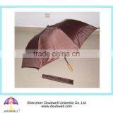 Wooden Handle Umbrella, Automatic 2 Folding Pocket Umbrella