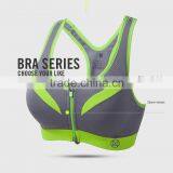 In Stock Items Front Zipper Women Gender Yoga Tanks Sport Bra Women thumbnail-3