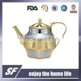 Set Of Side Handle Chromium Plating and Gold Plating Stainless Steel Tea Kettle/Tea Pot(SF-7776 SSG) thumbnail-1