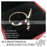 2015 China Jewelry Wholesale Angle Wings 925 Silver Black CZ Finger Ring for Girl thumbnail-3