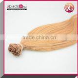Arisonhair Keratin Tipped i Tip Hair Extension Brazilian Virgin Human Blonde Pre-bonded Hair Extension thumbnail-3