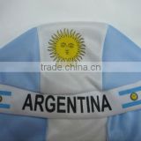 newest argentina flag head tie caps,souvenir hat Sport fans different country flag head tie scarf, promotional gift cap
