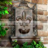 French Lily Outdoor Decorative Wall Fountain
